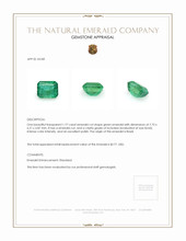 1.77 Ct. Emerald from Brazil Appraisal