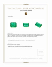 2.44 Ct. Emerald from Brazil Appraisal