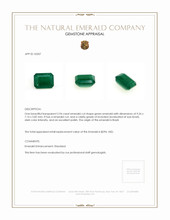 2.94 Ct. Emerald from Brazil Appraisal