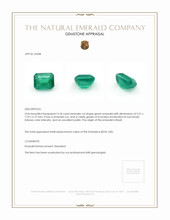 3.18 Ct. Emerald from Brazil Appraisal