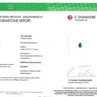 2.10 Ct. Emerald from Colombia Scan Report