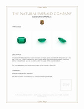 0.61 Ct. Emerald from Brazil Appraisal