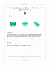 1.61 Ct. Emerald from Ethiopia Appraisal
