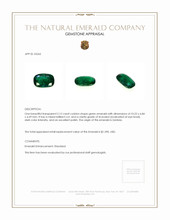 2.12 Ct. Emerald from Zambia Appraisal