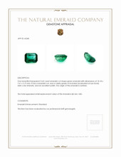 3.42 Ct. Emerald from Zambia Appraisal