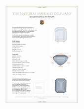 3.42 Ct. Emerald from Zambia 3 D Scan Report