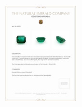 4.06 Ct. Emerald from Zambia Appraisal