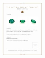2.70 Ct. Emerald from Zambia Appraisal