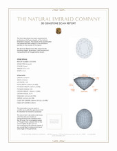 3.13 Ct. Emerald from Zambia 3 D Scan Report