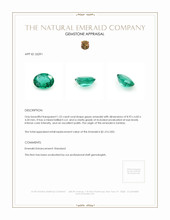 1.52 Ct. Emerald from Zambia Appraisal