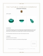 1.58 Ct. Emerald from Zambia Appraisal