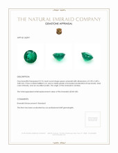 0.74 Ct. Emerald from Zambia Appraisal