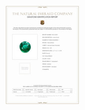 0.81 Ct. Emerald from Zambia Scan Report