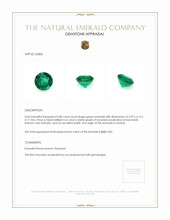 0.88 Ct. Emerald from Zambia Appraisal