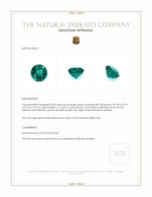 0.83 Ct. Emerald from Zambia Appraisal