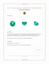 0.83 Ct. Emerald from Zambia Appraisal