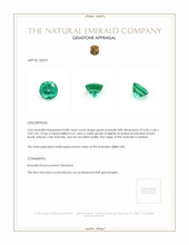 0.88 Ct. Emerald from Zambia Appraisal