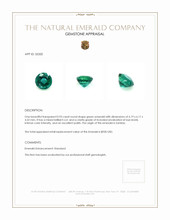 0.93 Ct. Emerald from Zambia Appraisal