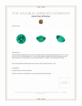 2.60 Ct. Emerald from Zambia Appraisal