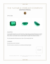1.49 Ct. Emerald from Zambia Appraisal
