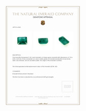 1.82 Ct. Emerald from Zambia Appraisal
