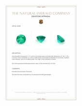 1.57 Ct. Emerald from Zambia Appraisal