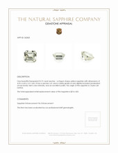 0.72 Ct. Yellow Sapphire from Ceylon (Sri Lanka) Appraisal