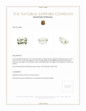1.09 Ct. Yellow Sapphire from Ceylon (Sri Lanka) Appraisal