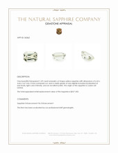 1.09 Ct. Yellow Sapphire from Ceylon (Sri Lanka) Appraisal