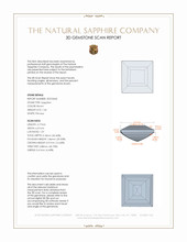 1.44 Ct. Brown Sapphire from Ceylon (Sri Lanka) 3 D Scan Report