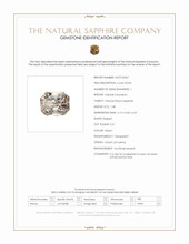 1.48 Ct. Peach Sapphire from Ceylon (Sri Lanka) Scan Report