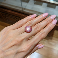 15.61 Ct. Reddish Pink Star Sapphire from Ceylon (Sri Lanka) Life Style