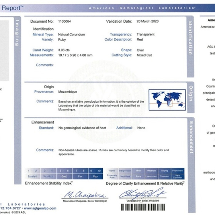 3.06 Ct. Ruby from Mozambique