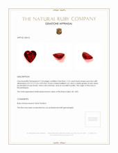 3.15 Ct. Ruby from Mozambique Appraisal