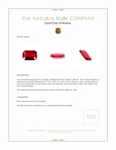 3.06 Ct. Ruby from Mozambique Appraisal