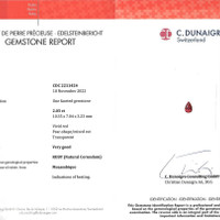 2.03 Ct. Ruby from Mozambique Scan Report