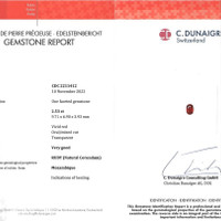 2.53 Ct. Ruby from Mozambique Scan Report