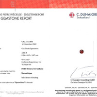 2.55 Ct. Ruby from Mozambique Scan Report
