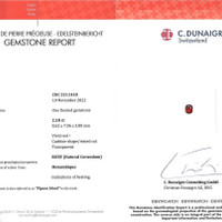 2.18 Ct. Ruby from Mozambique Scan Report