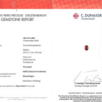 3.05 Ct. Ruby from Mozambique Scan Report