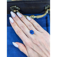 7.28 Ct. Blue Sapphire from Ceylon (Sri Lanka) Life Style