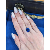 8.09 Ct. Blue Sapphire from Ceylon (Sri Lanka) Life Style