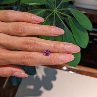 2.06 Ct. Purplish Pink Sapphire from Ceylon (Sri Lanka) Life Style