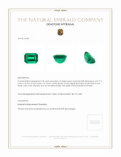 2.30 Ct. Emerald from Zambia Appraisal