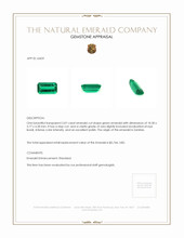2.07 Ct. Emerald from Zambia Appraisal