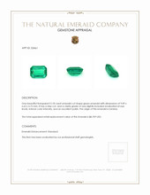 2.18 Ct. Emerald from Zambia Appraisal