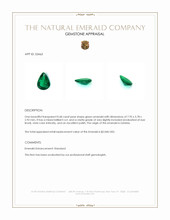 0.68 Ct. Emerald from Zambia Appraisal