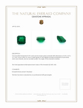 0.59 Ct. Emerald from Zambia Appraisal