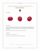4.78 Ct. Star Ruby from Mozambique Appraisal