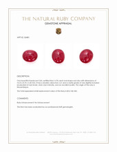 4.78 Ct. Cabochon Ruby from Mozambique Appraisal